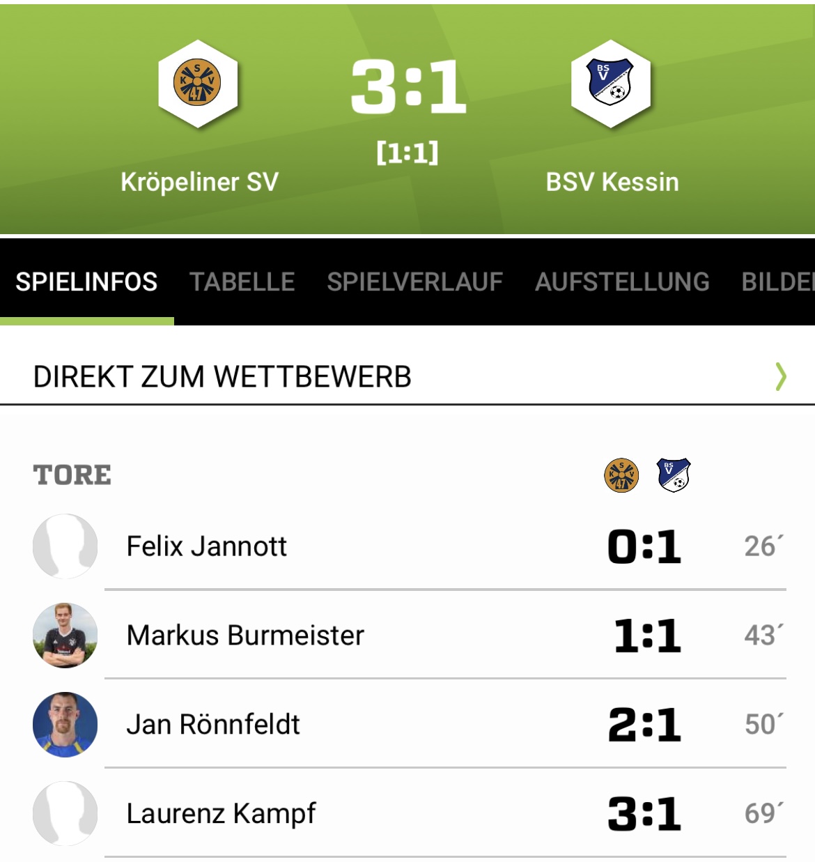 Verdiente Niederlage in Kröpelin