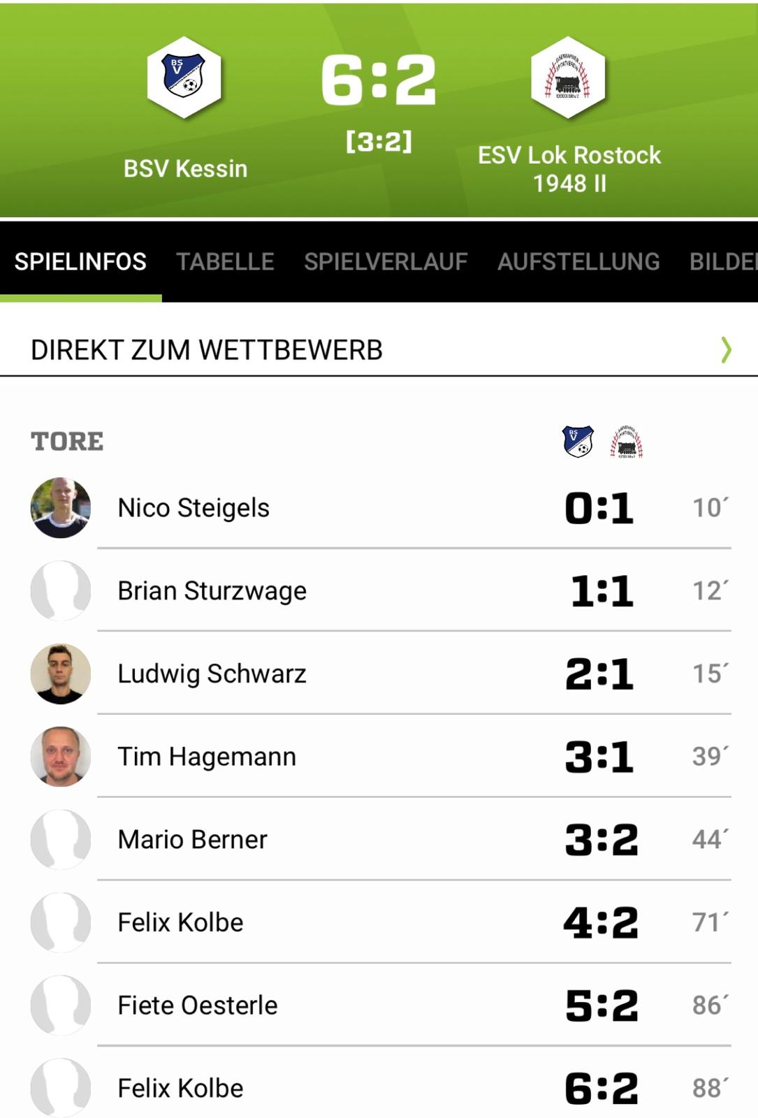 Torspektakel gegen Ligagefährten