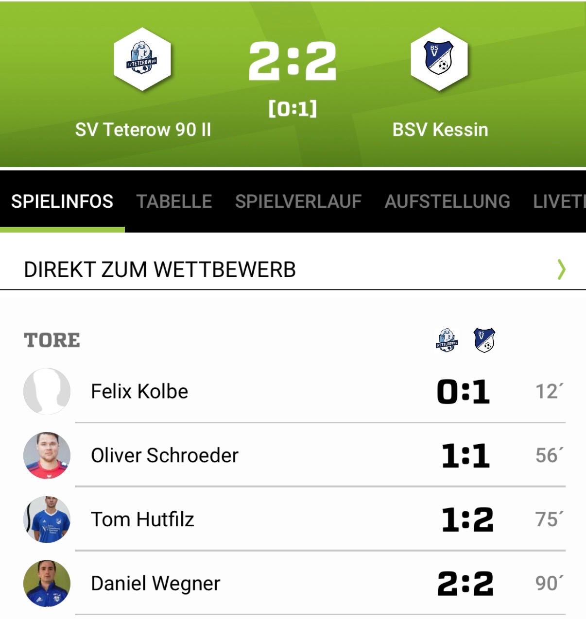 BSV holt einen Punkt vor der Winterpause